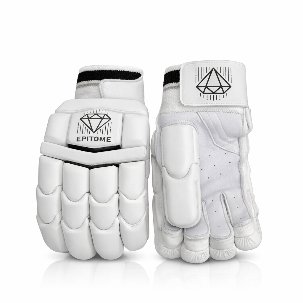 Epitome White Cricket Gloves (Left Handed)
