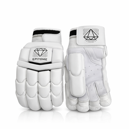 Epitome White Cricket Gloves (Left Handed)
