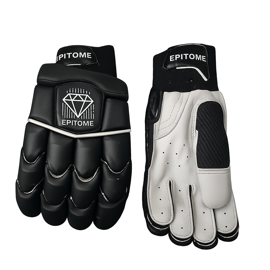 Epitome Black Cricket Gloves (Left Handed)