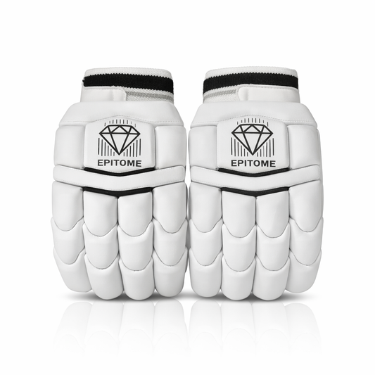 Epitome White Cricket Gloves (Left Handed)