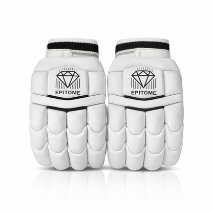 Epitome White Cricket Gloves (Right Handed)